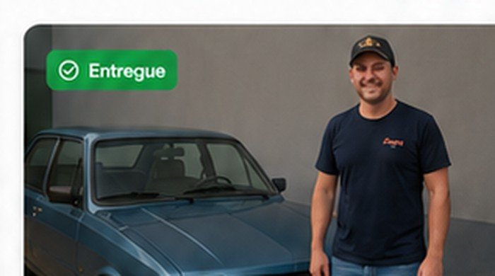 Registro de entrega de veículo clássico